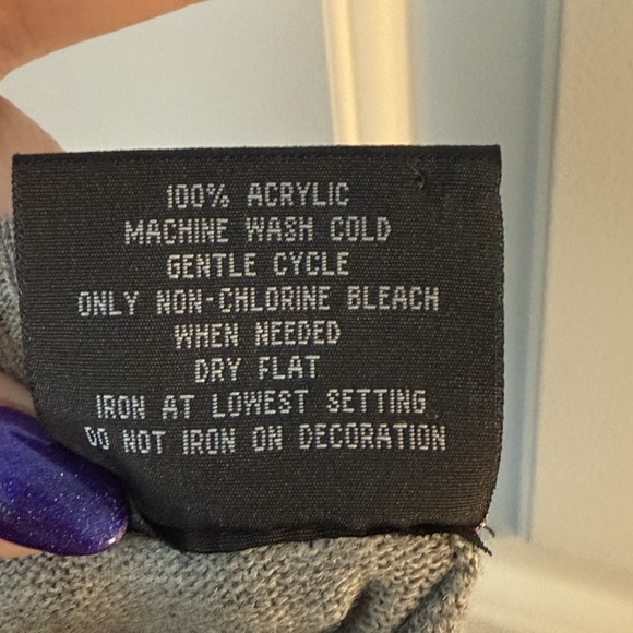 VTG South Pole Sweater Vest Mens XXL Gray Red Argyle Pattern Academia Y2K - Picture 6 of 6